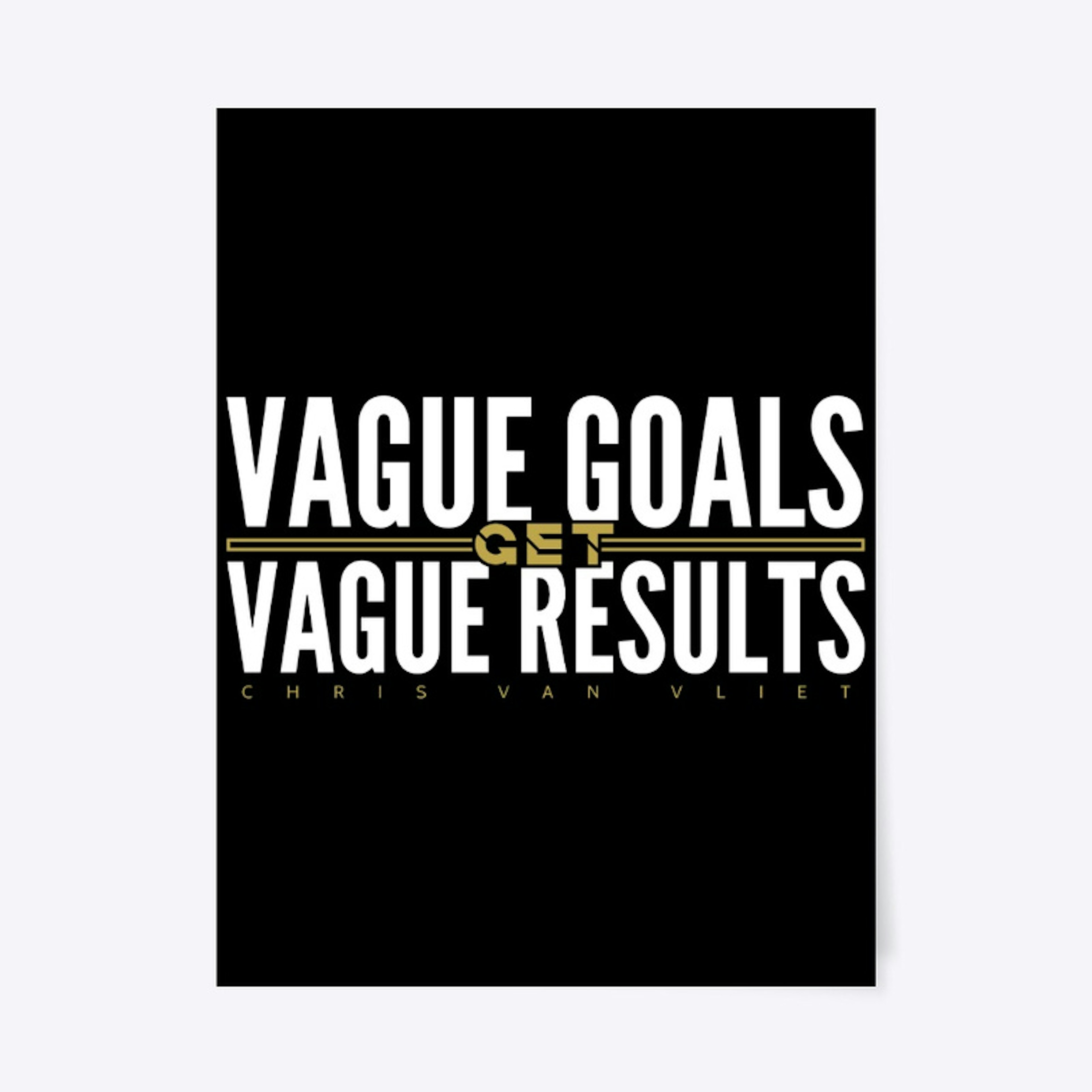 CVV Vague Goals Poster